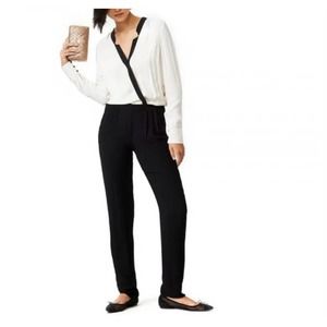 Cynthia Vincent Twelfth Street Minimalist Preppy Career Modest Jumpsuit S